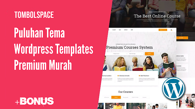 Jual 500 Tema WordPress Template Premium Terbaik Harga Murah Banyak Bonus